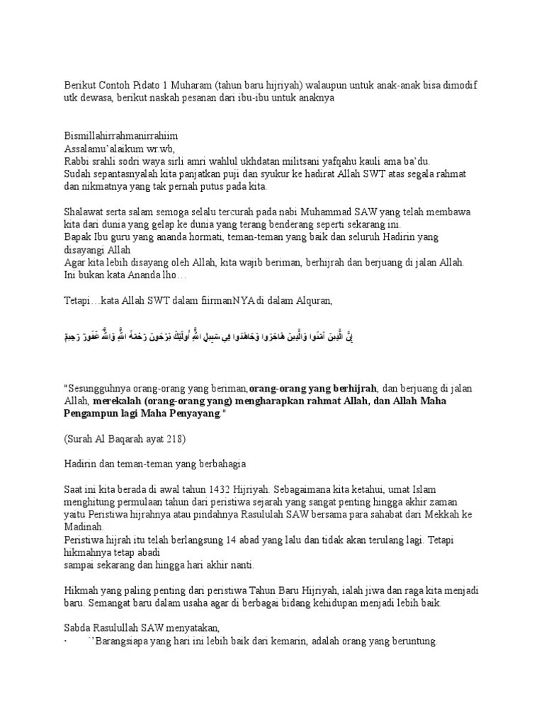 Check spelling or type a new query. Berikut Contoh Pidato 1 Muharam Pdf