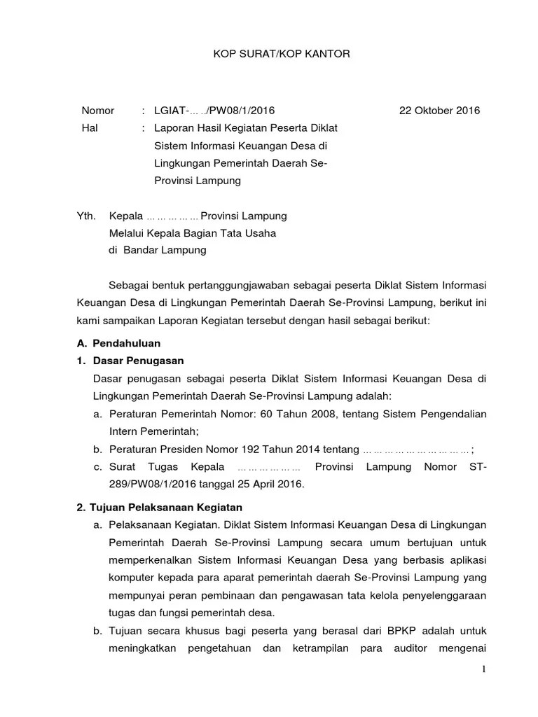 Laporan badan pengumpul merupakan salah satu laporan tentang suatu. Contoh Laporan Audit Kinerja Rumah Sakit