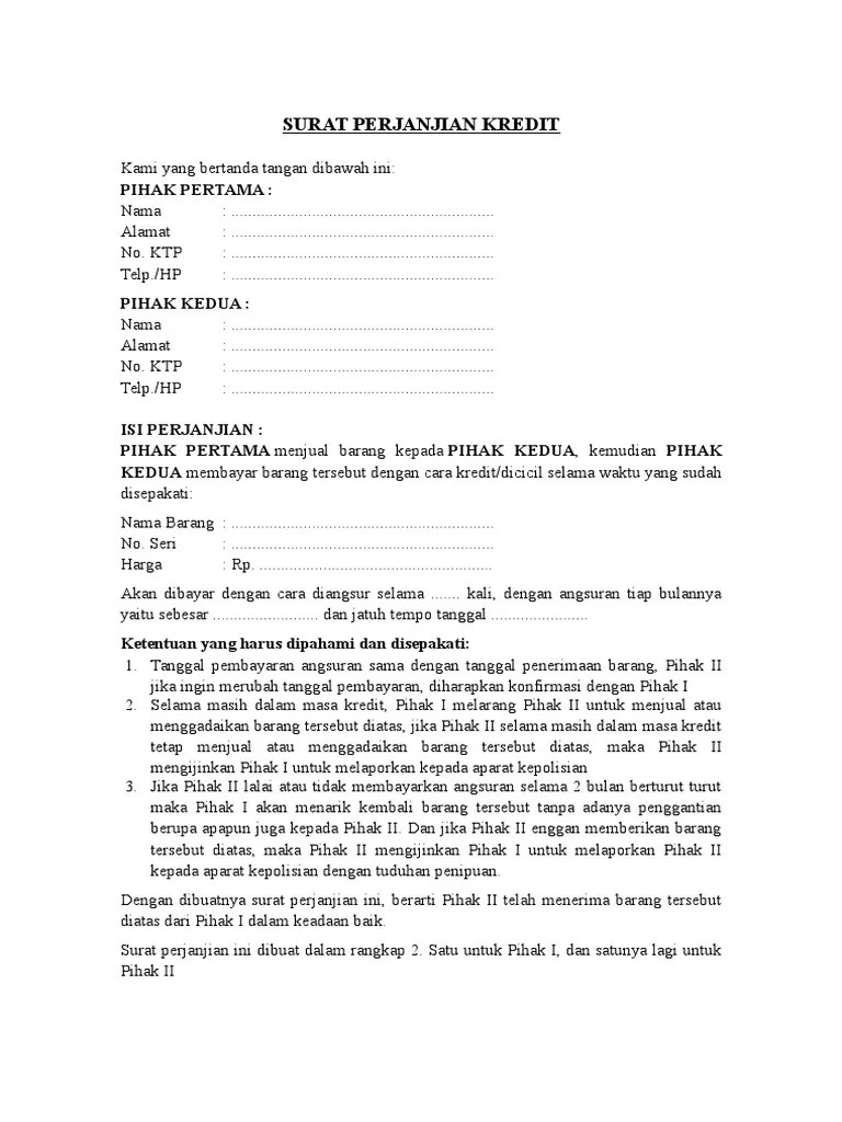 Mengajukan proposal/ surat permohonan kredit secara tertulis kepada bank papua dengan informasi: Surat Perjanjian Kredit Pdf