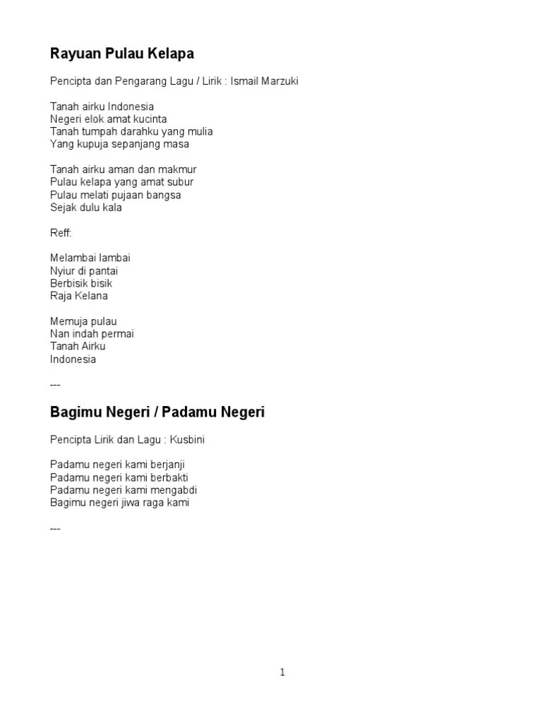 Kumpulan Lagu Indonesia | PDF