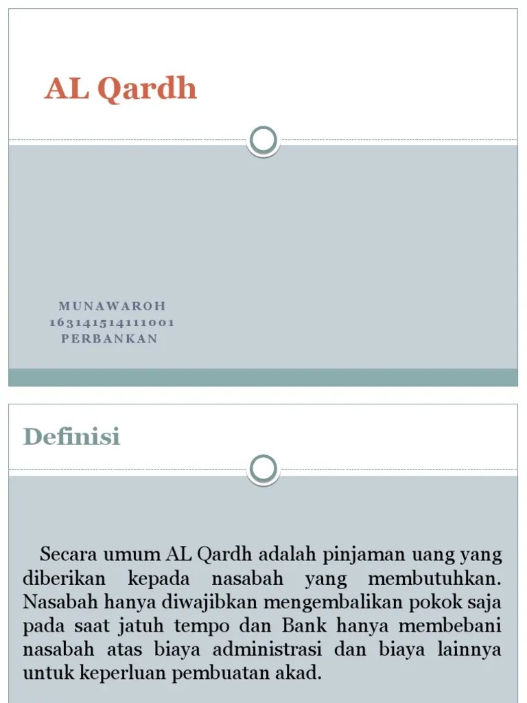 Al Qardh | PDF
