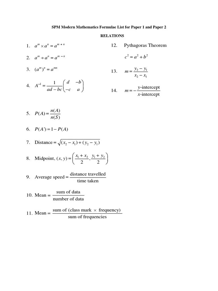 Mathematic Formula Math Spm - Notes On Additional Mathematics Composite Function Notes