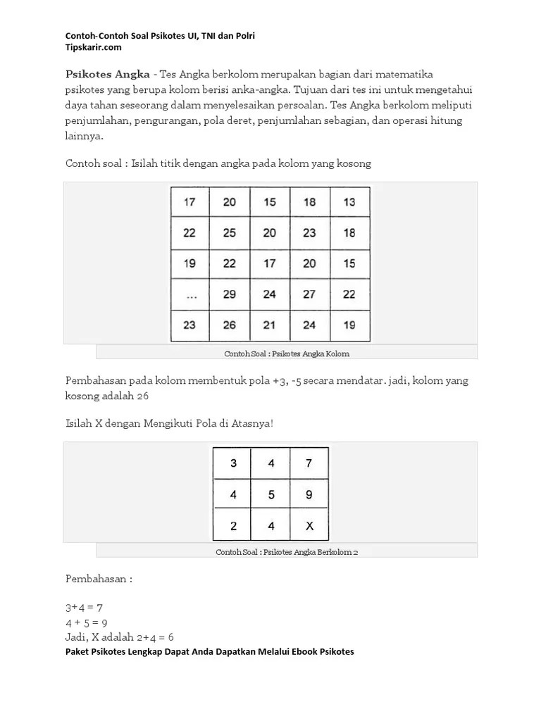 Contoh soal psikotes tes kecermatan angka hilang huruf hilang bimbel online polisi 2020 05 15t15 14 00 07 00 5 tes kecermatan polri angka . Contoh Soal Psikotes Huruf Hilang
