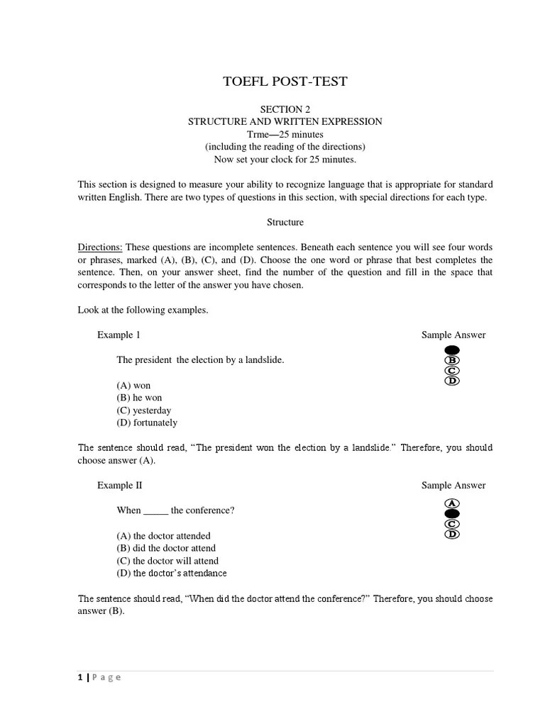 Strategi menjawab soal toefl structure and written . Download Soal Toefl Structure And Written Expression Pdf Revisi Id