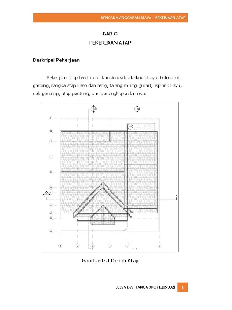 Bab G Pekeraan Atap | PDF
