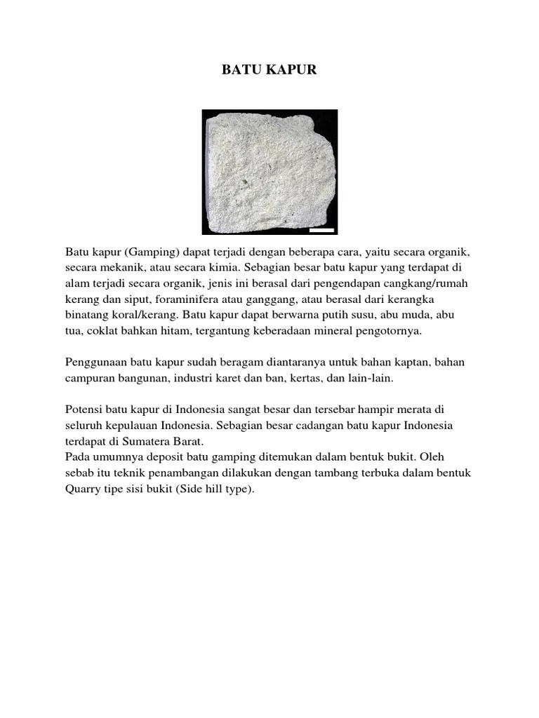 Batu Kapur | PDF