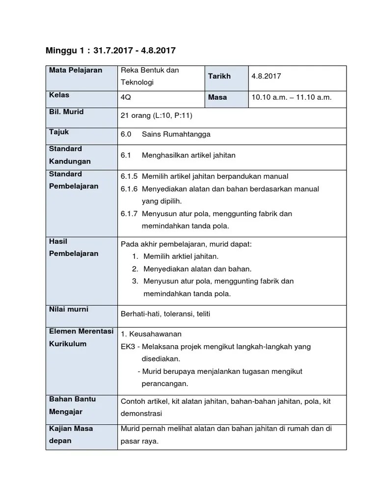 Jahit dengan halus dan sama jarak lebih kurang 3 mm hingga 5 mm seperti dalam rajah. Rph Menghasilkan Artikel Jahitan Pdf