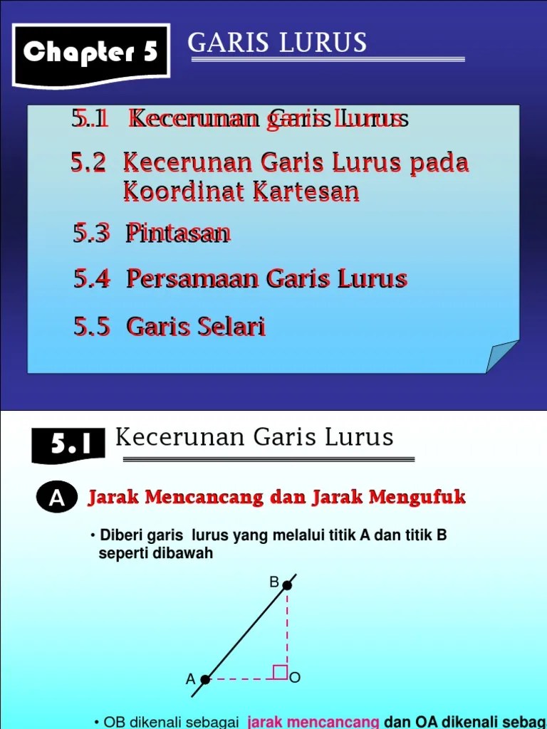Nyatakan jarak titik p ke q. 5 0 The Straight Line Pdf Garis Geometri Persamaan