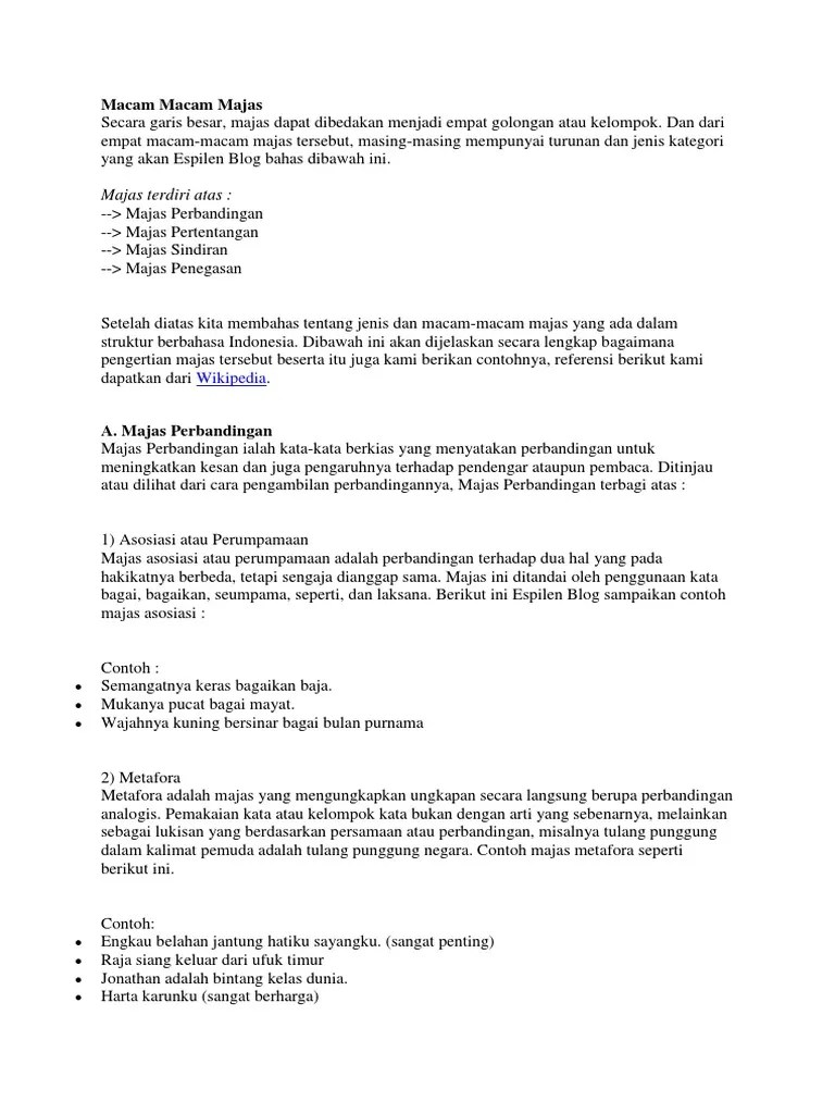 Macam Macam Majas | PDF
