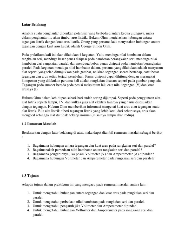 Perancangan modul atau unit pada . Hambatan Jenis Pdf