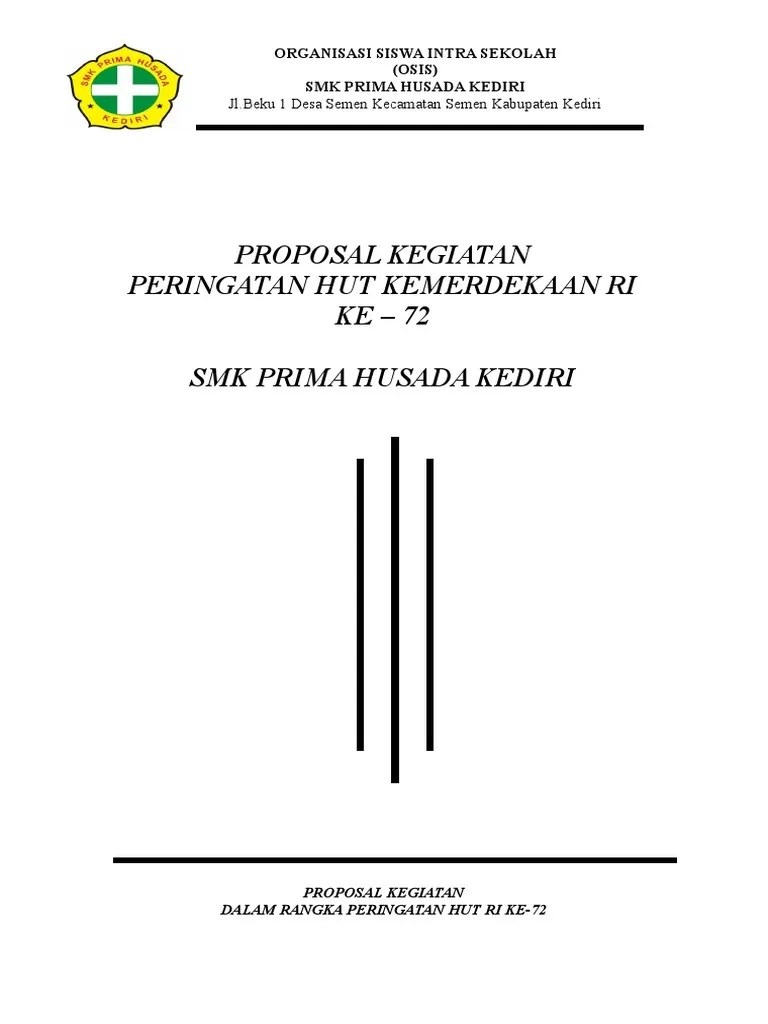 Contoh Proposal Hut Ri Di Sekolah - Berbagi Contoh Proposal