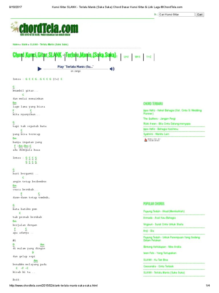 C am dm g em am dm g c biarkan aku am jadi sesuatu yang berarti dm g. Chord Yang Terlupakan Chordtela Rasanya