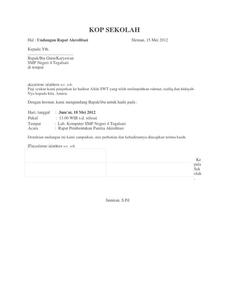 NOTULEN RAPAT Pembentukan Panitia Akreditasi | PDF