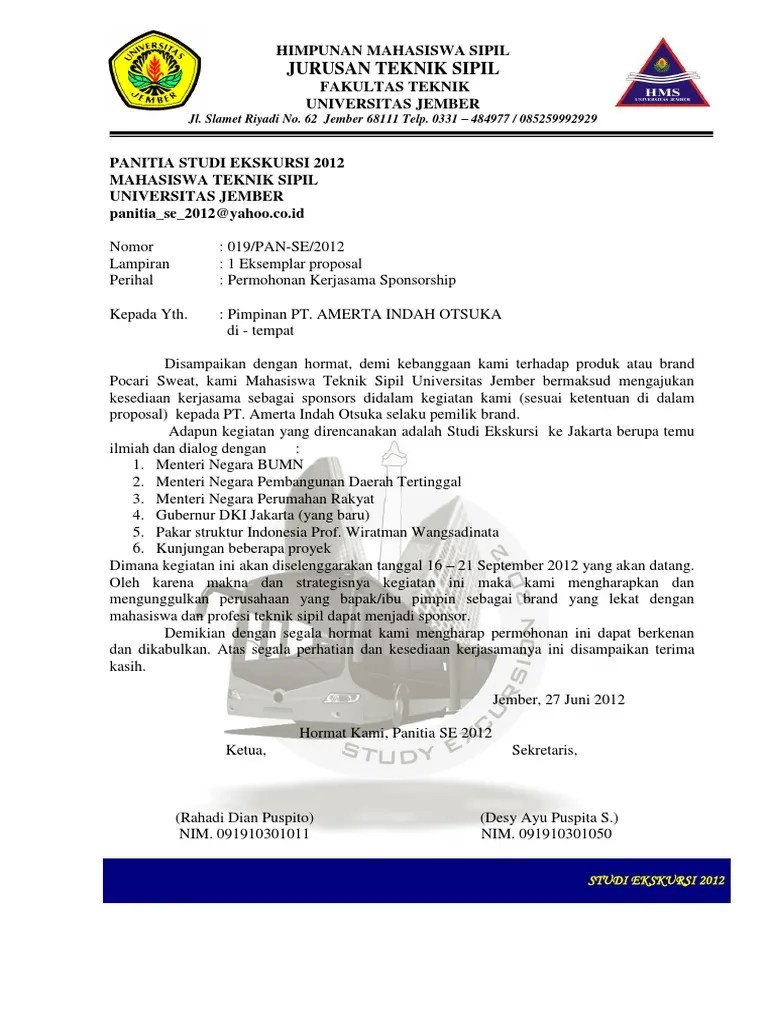 Pimpinan pt garuda indonesia (persero) tbk. Surat Sponsor Pdf