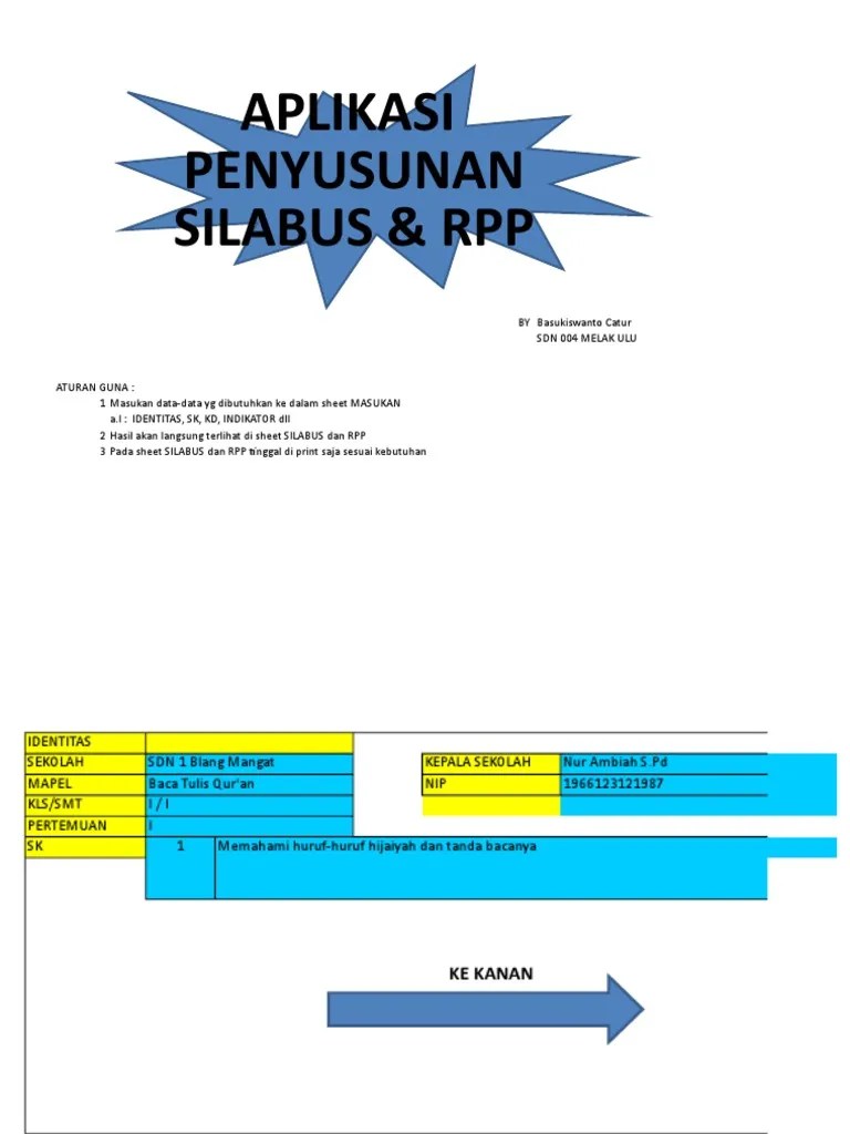 Buku btq sd mi penerbit cv indradjaya kelas 1 2 3 4 5 6 shopee. Rpp Silabus Btq Kelas 1