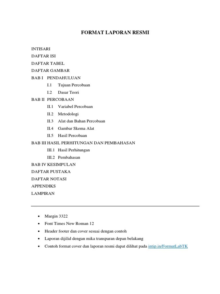Aturan penulisan indeks indeks ditulis dengan format : Konten Laporan Resmi Pdf