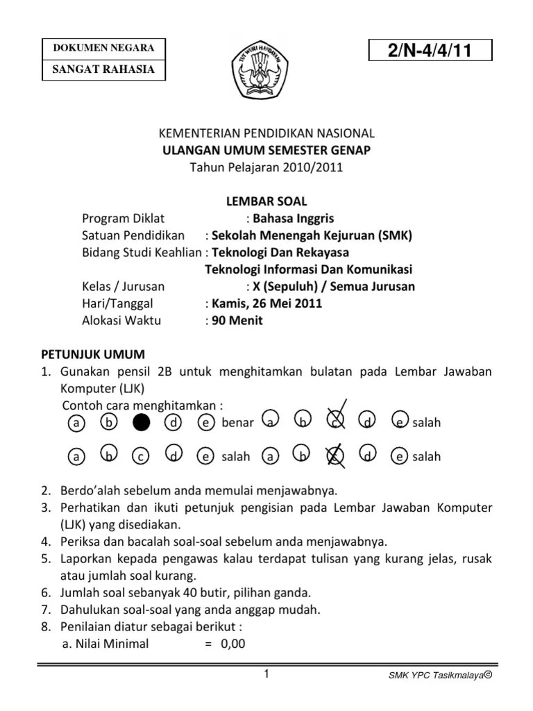 Dalam future perfect, kita tidak hanya menemukan . Contoh Soal Pilihan Ganda Question Word Dan Jawabannya