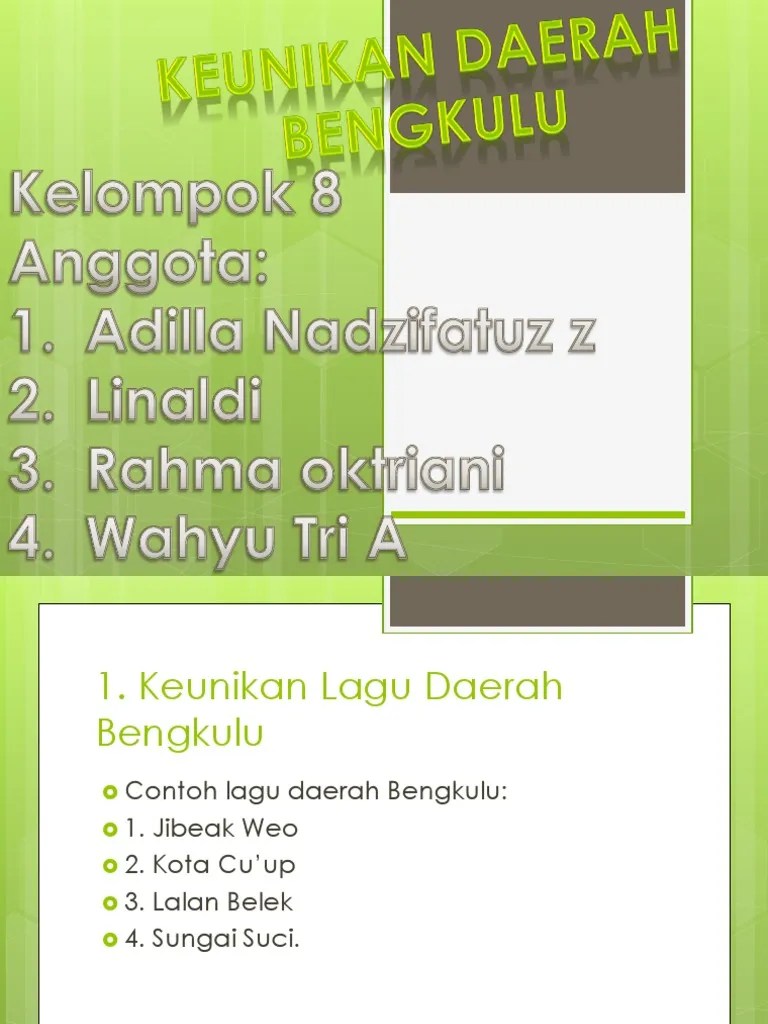 Keunikan Daerah Bengkulu by Adilla | PDF