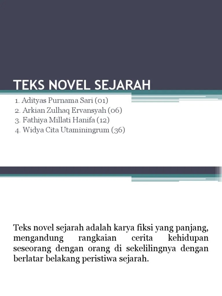 Pada artikel kali ini kami akan membahas tentang novel. Materi Teks Novel Sejarah