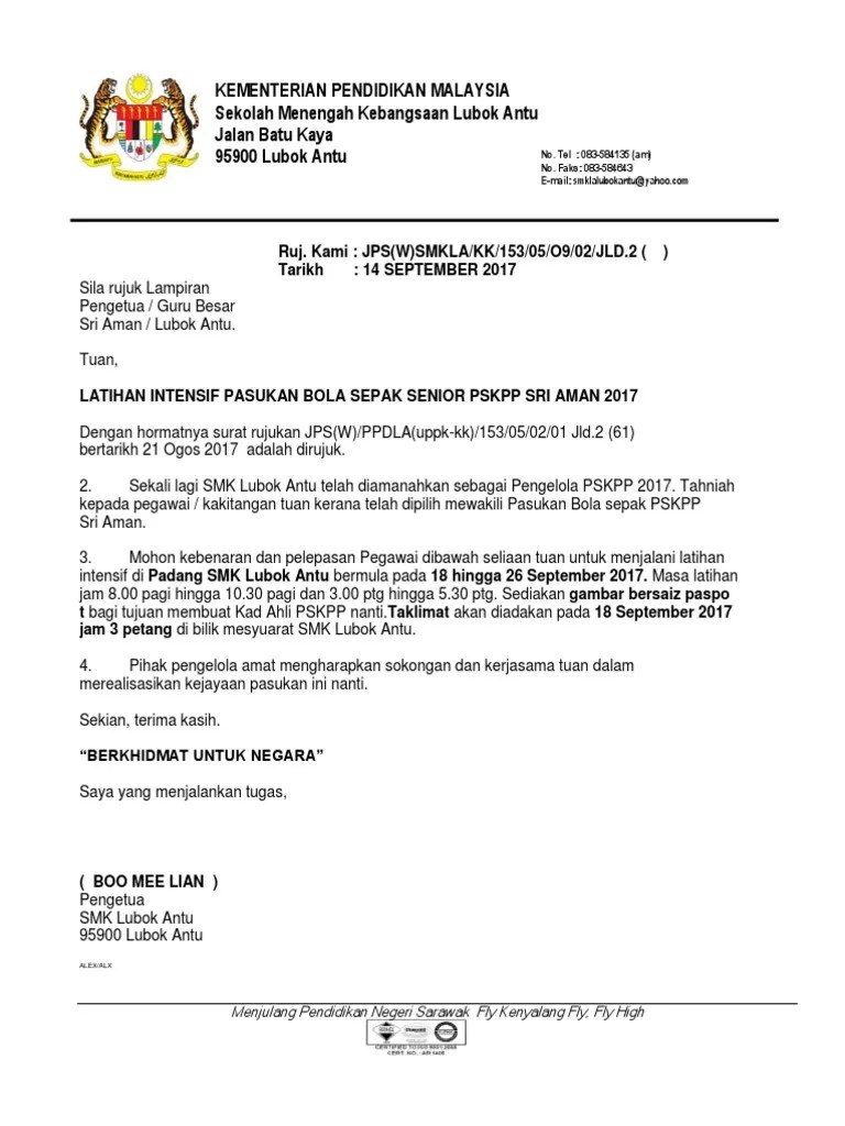 Contoh Surat Rasmi Kepada Bank  nosslay