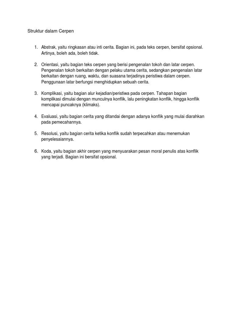 Skor suara jan jelaskan pengertian abstraksi orientasi krisis reaksi dan koda biasanya bagian ini menunjukkan hal unik yang. Resolusi Pada Teks Cerpen Adalah Tahapan Di Mana Dunia Belajar