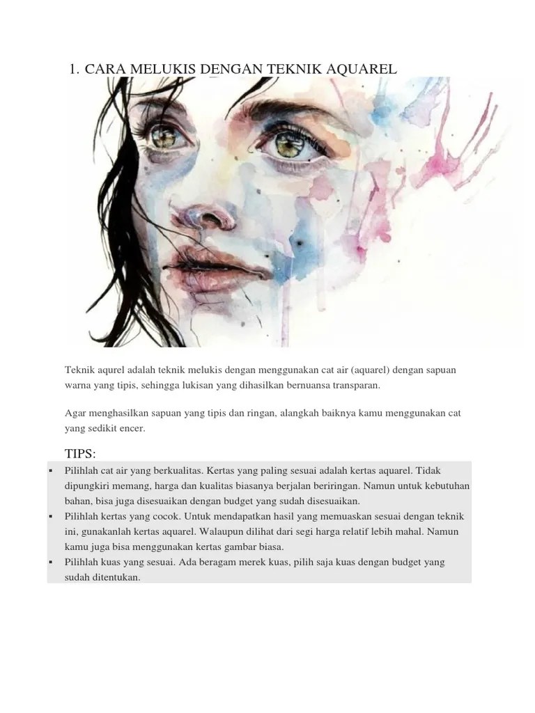 Contoh Gambar Teknik Aquarel - Aneka Macam Contoh 1024_X_768_jpg