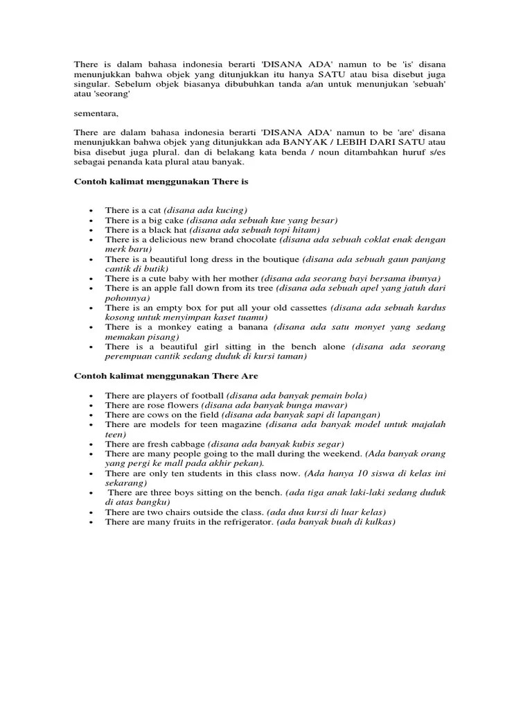 Materi There Is - There Are | PDF