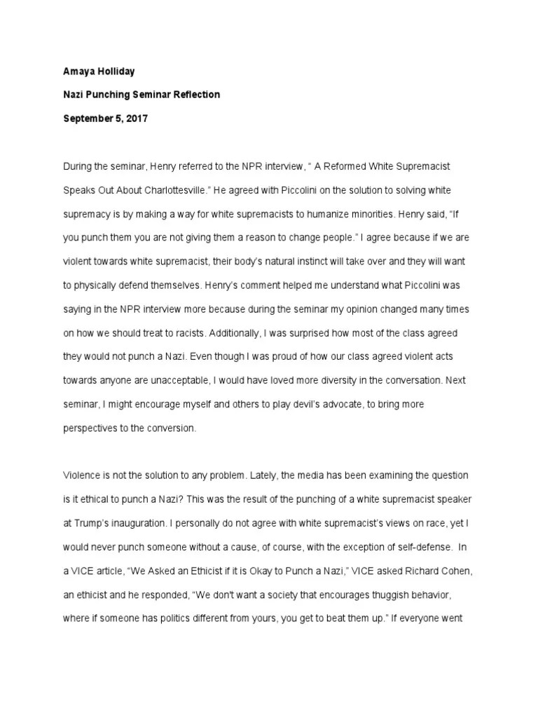 Paglilimi, repleksyon, reflection, paglilining, pagmuni muni, pagmumuni muni. Amaya Holliday Would You Punch A Nazi Seminar Reflection