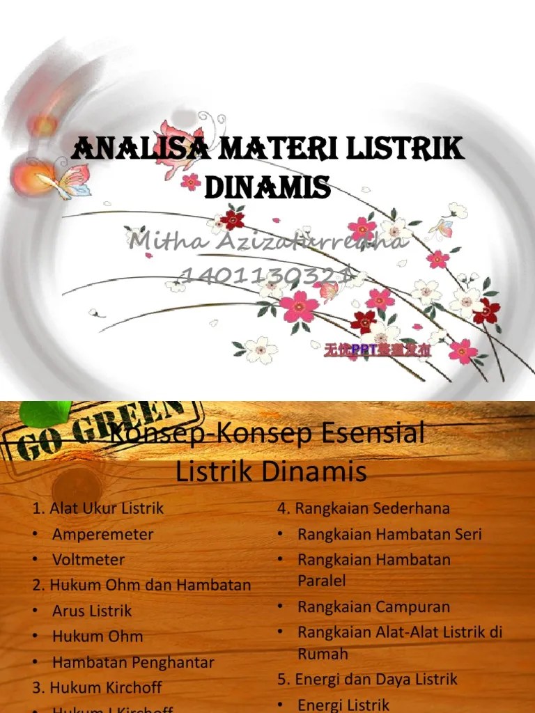 Contoh soal 1 sebuah pemanas listrik memiliki beda potensial 20 v dan kuat arus listrik 4 a. Analisa Materi Listrik Dinamis Pdf