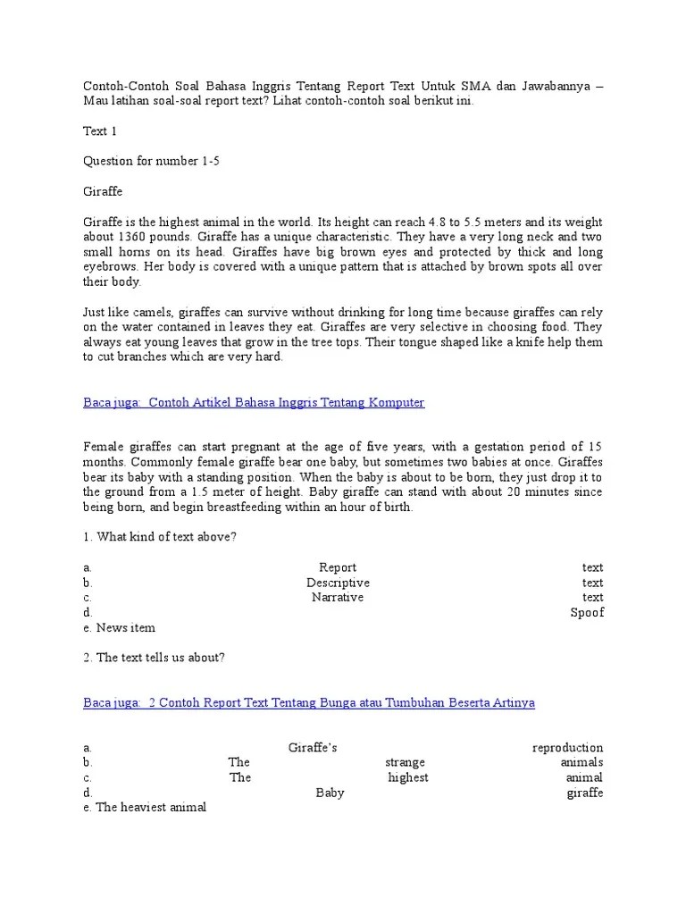 Kita bisa melihat news item pada berita, ataupun koran. Contoh Soal Hots News Item