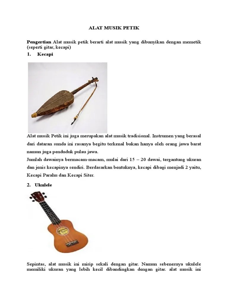 Contoh Alat Musik Petik - Gambar Alat Musik