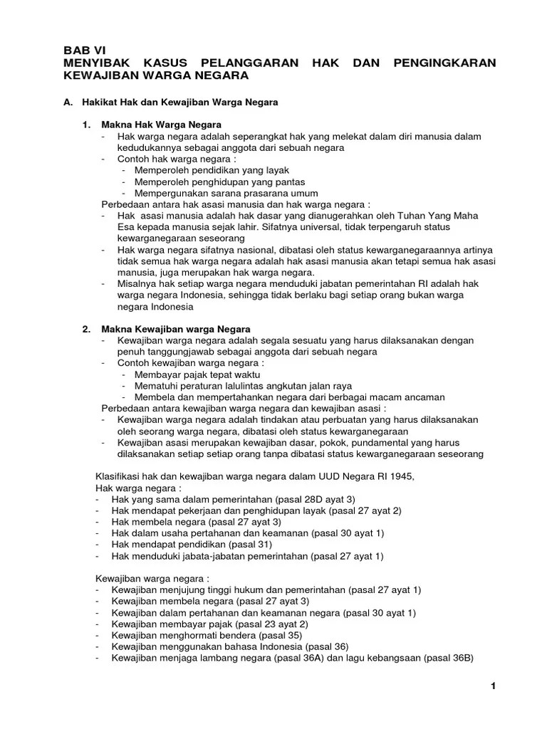 Contoh Kasus Pelanggaran Ham Pasal 28d Ayat 3 - Barisan Contoh