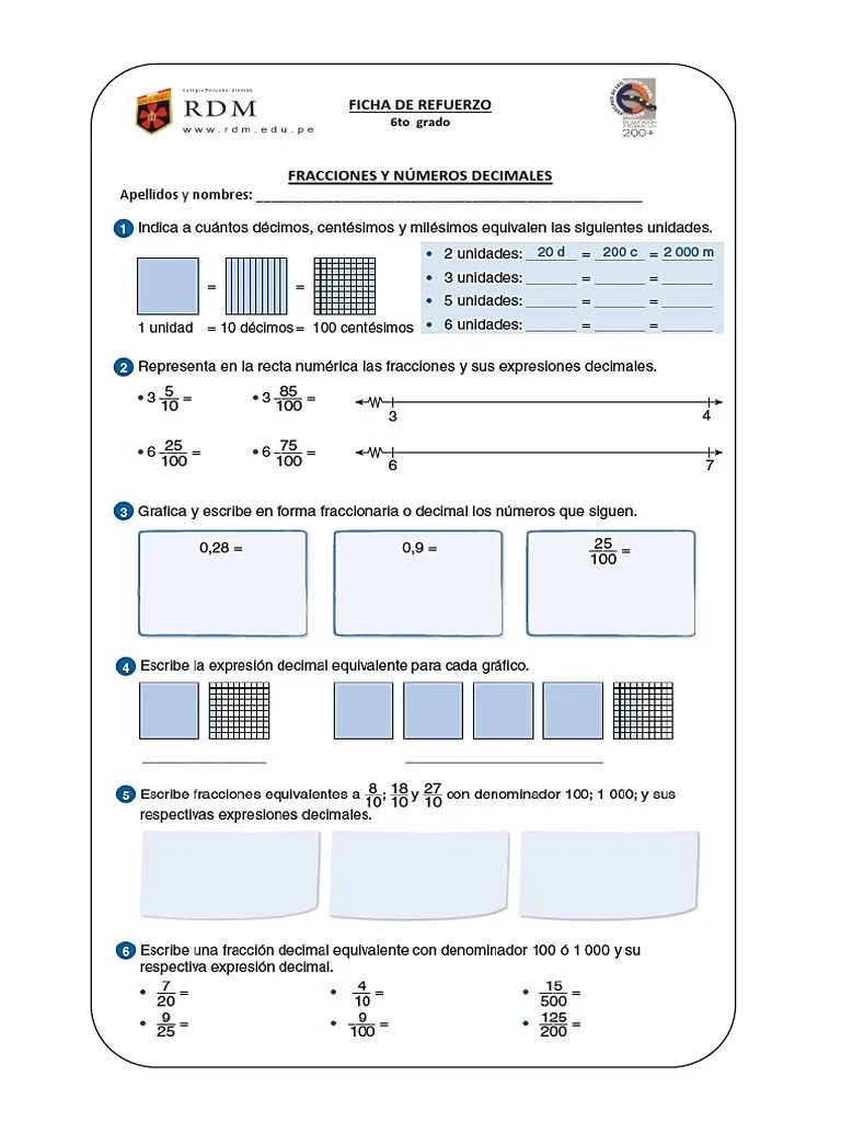 Cuántos Décimos Tiene Una Unidad / Tareas 4 A Tarea Del Dia Gus Kirlin