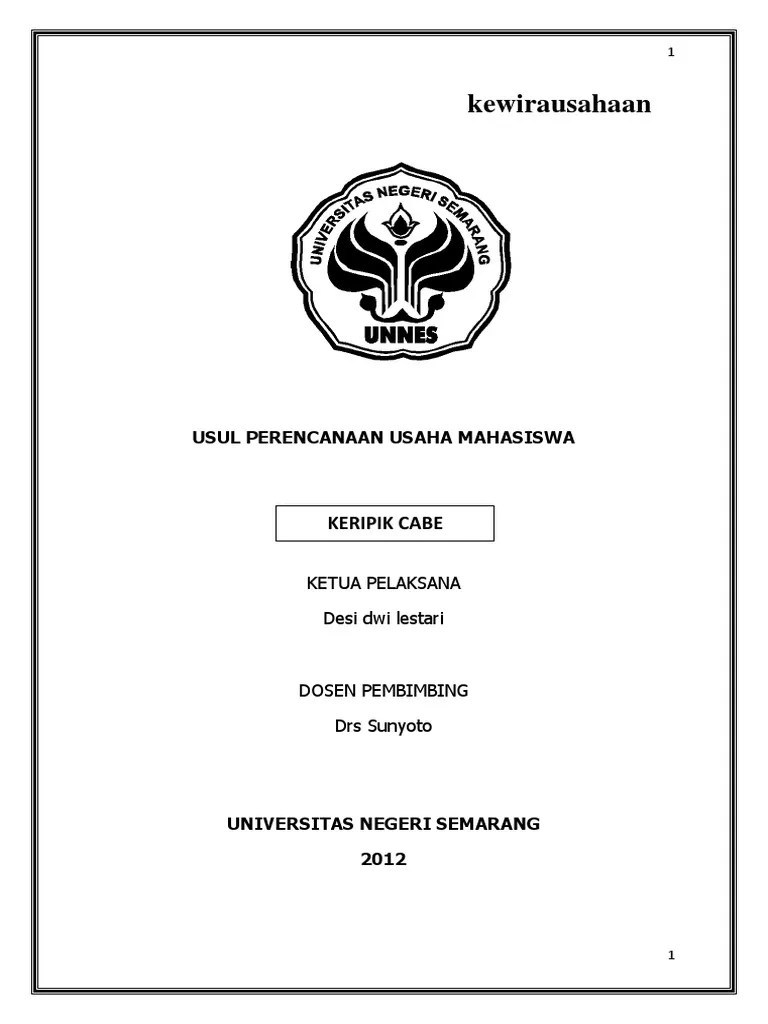 Maybe you would like to learn more about one of these? Karya Tulis Ilmiah Kewirausahaan