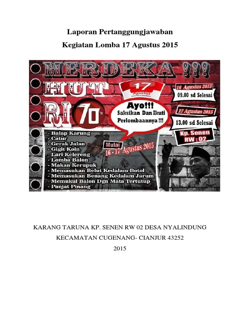 Kegiatan launching pematang pudu membaca di tandai dengan penyerahan buku dari masyarakat . Paling Baru Pamflet Jalan Sehat Karang Taruna - Little