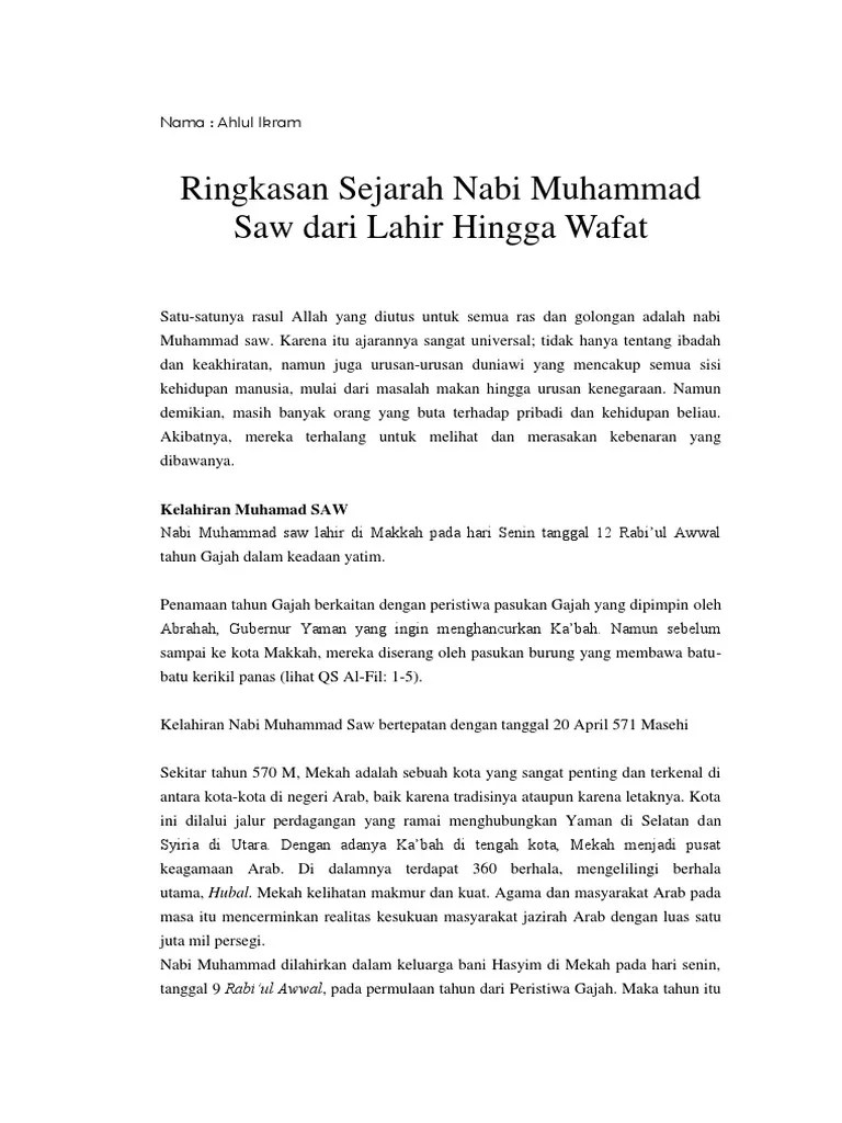 Ringkasan Kisah Nabi Saleh As