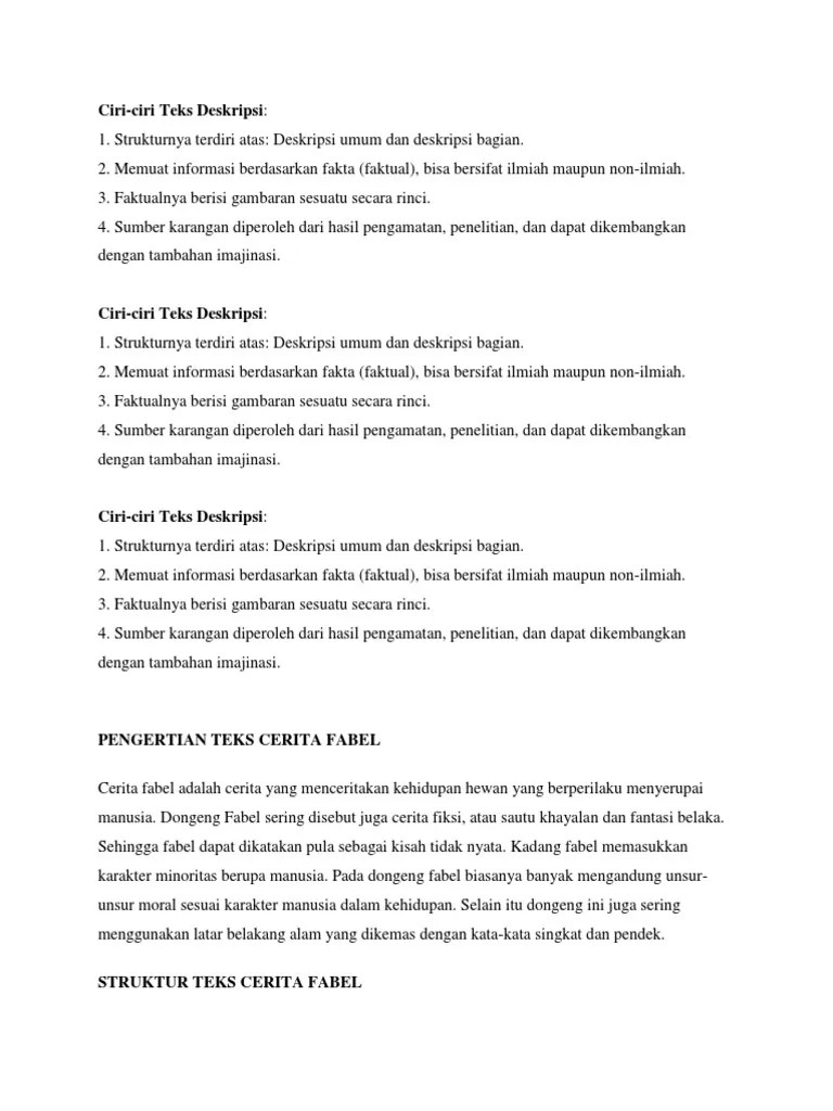 Teks Cerita Fabel Beserta Strukturnya - Berbagi Struktur