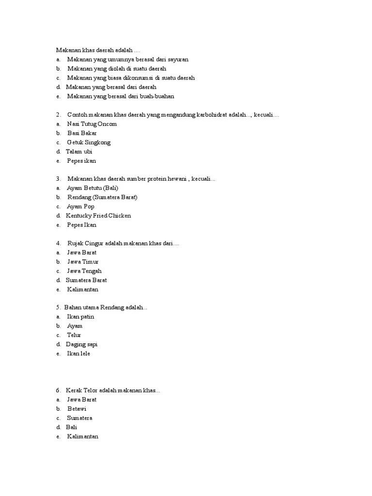 Contoh soal pilihan ganda bahasa jepang dan jawabannya kelas 12. 103 Contoh Soal Kue Indonesia Terlengkap Dikdasmen