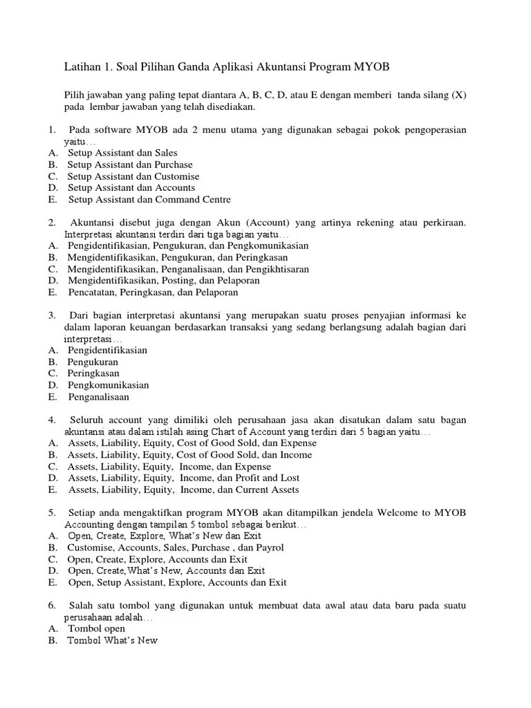 Soal Pilihan Ganda Jurnal Khusus Perusahaan Dagang