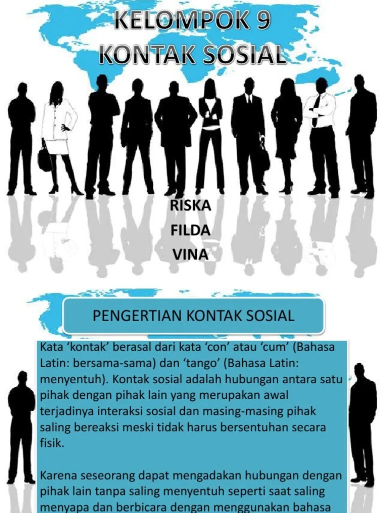 Apa Yang Dimaksud Kontak Sosial – Goreng