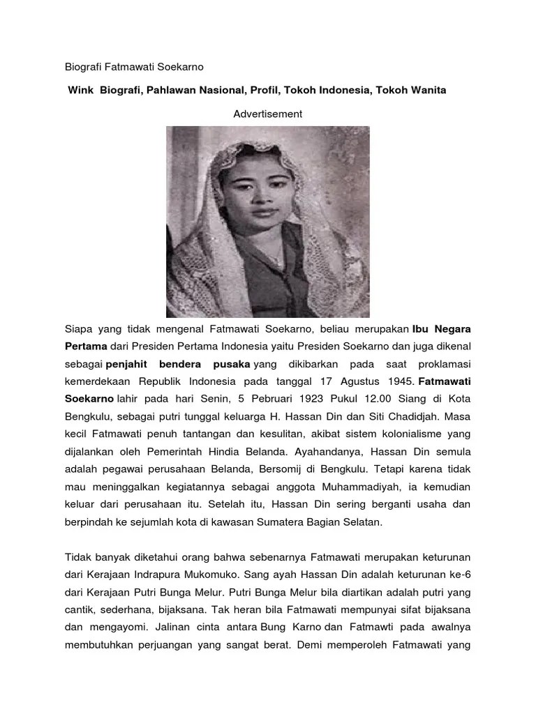 Biografi Fatmawati Soekarno | PDF