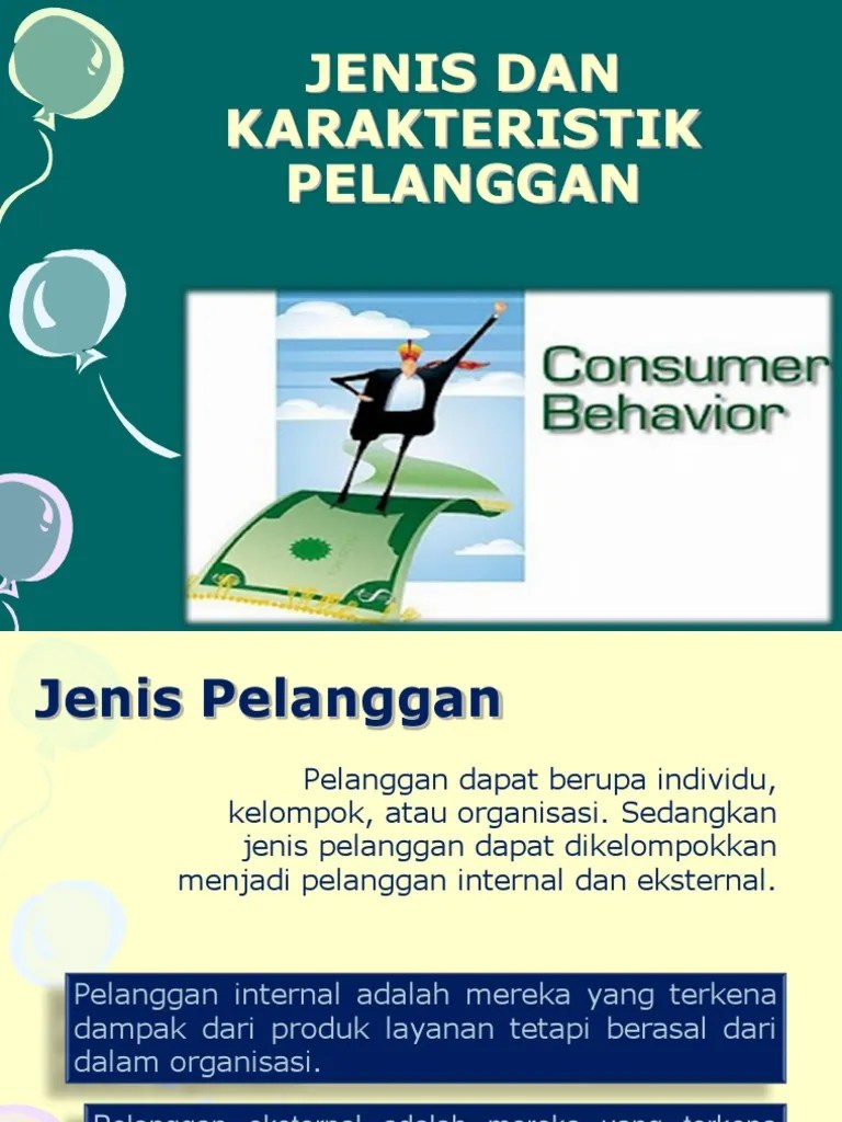 Jenis Karakteristik Pelanggan