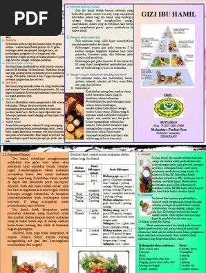 Leaflet Gizi Ibu Hamil 1 | PDF
