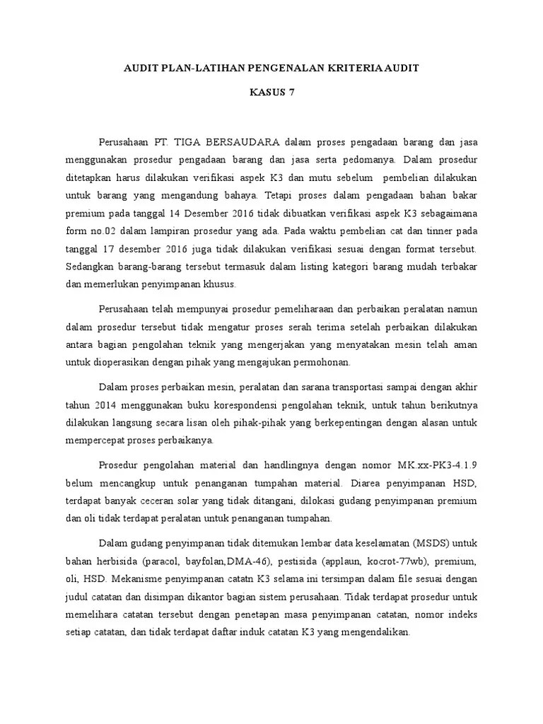 Du hast die antwort ja schon selbst geschrieben: contoh audit plan kasus smk3.doc