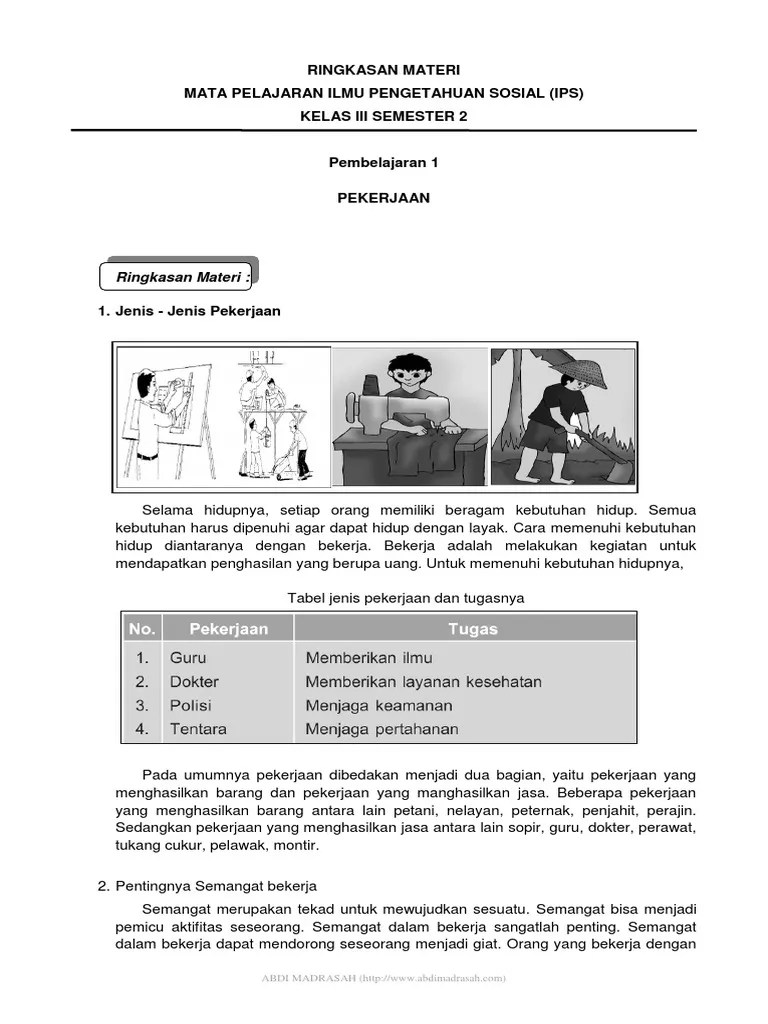 Dalam kesempatan belajar kali ini, admin akan bagikan tentang materi pelajaran ips (ilmu pengetahuan sosial) sd/mi kelas 3 (tiga) yang dapat langsung . Materi Ips Kelas 3 Sd Rasanya