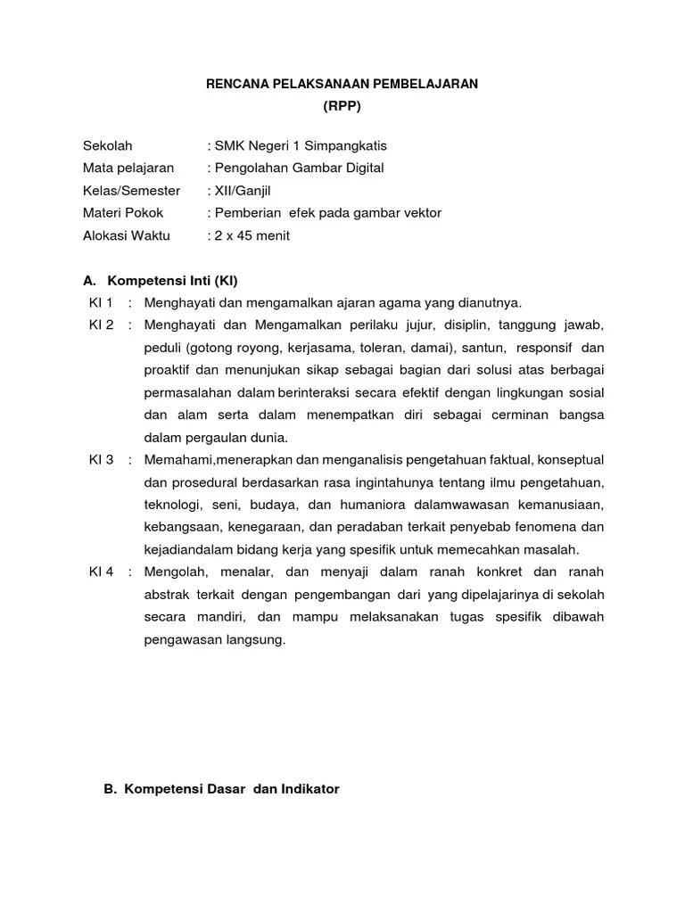 Pengolahan citra digital, teknik animasi 2 . Rpp Pengolahan Citra Digital 3 2 Pdf