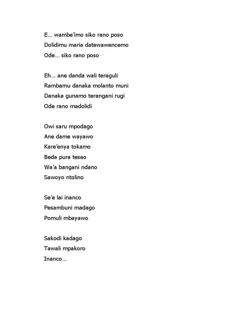 Berikut ini adalah lirik lagu 'inferno' yang dinyanyikan oleh sub urban. Lirik Lagu Pamona Pdf