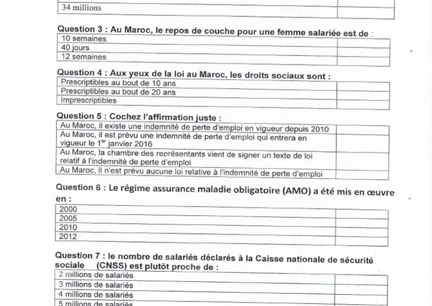 Question Pour Le Bac