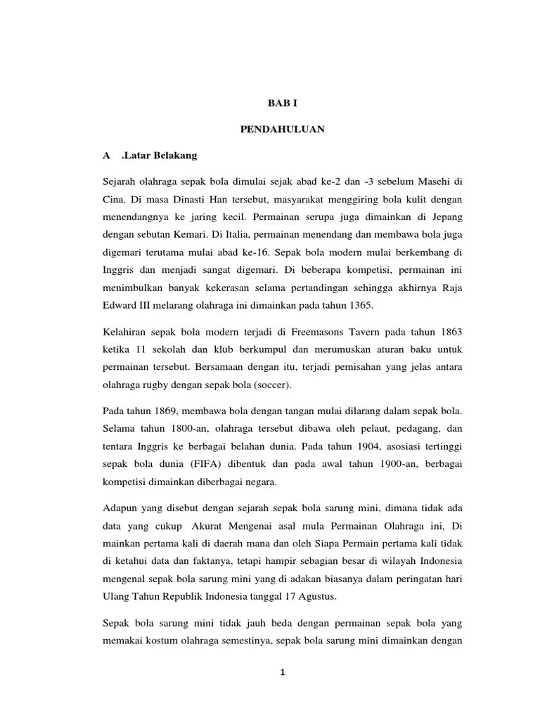 Kliping Sejarah Sepak Bola – Tulisan