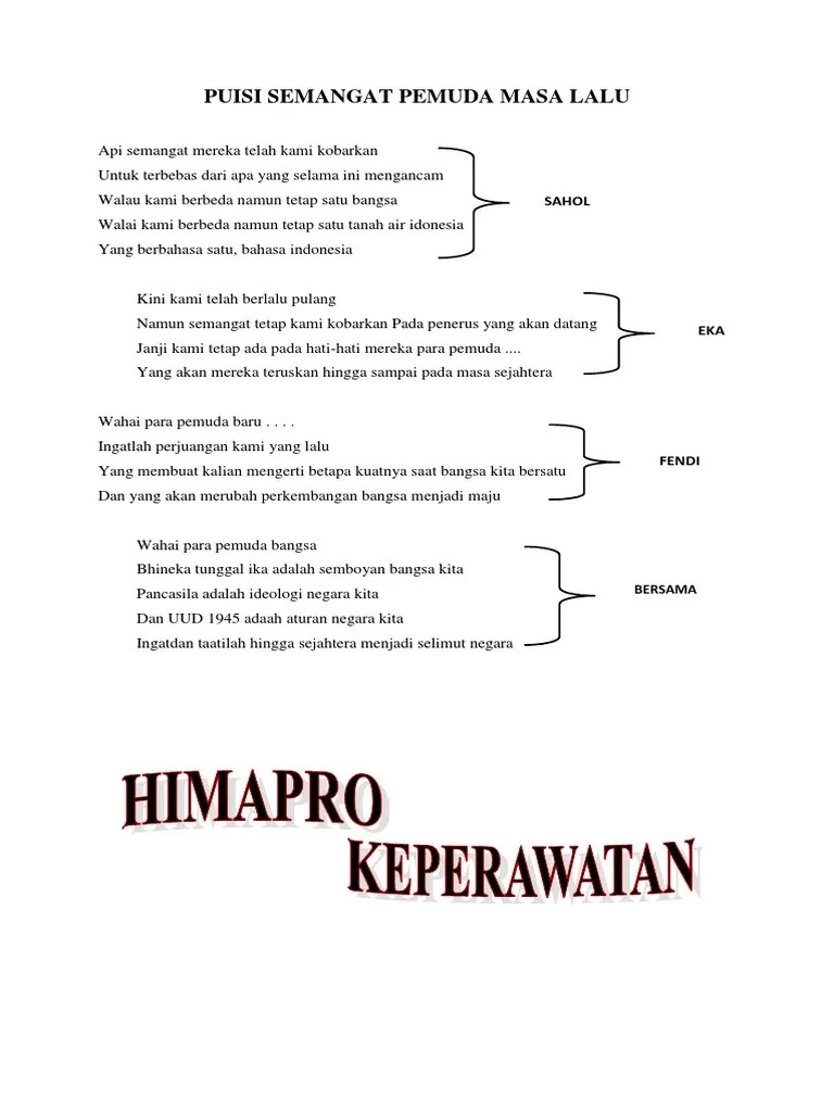 Puisi Tentang Pemuda Indonesia - Pantun Cinta